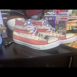 Exclusive Converse Faded American Flag Shoe